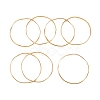7Pcs PVD Vacuum Plating 304 Stainless Steel Wave Bangles Set for Women BJEW-A011-10B-G-2