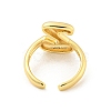 Brass Letter Open Cuff Rings for Women RJEW-G313-01Z-G-3
