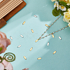 100Pcs 2 Colors 304 Stainless Steel Chain Extender Drop STAS-BC0004-07-4