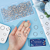 200Pcs 4 Style S Tibetan Style Alloy Bead Frames TIBEB-SC0001-20-3