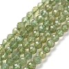 Natural Green Apatite Beads Strands G-C009-A22-1