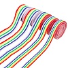 Stripe Double Face Rainbow Ribbon OCOR-FG0001-06-1