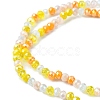 Electroplate Glass Beads Strands EGLA-yw0002-C04-2