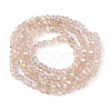 AB Color Plated Transparent Glass Rondelle Beads Strands EGLA-T029-2mm-10F-2