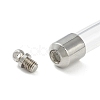 Transparent Glass Vial Pendant Normal Link Connectors GLAA-D004-01P-02-4