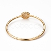 Rack Plating Brass Micro Pave Cubic Zirconia Bangles BJEW-E071-16G-01-3