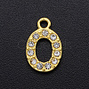 Alloy Rhinestone Charms PALLOY-S098-DA021-O-1