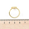 Brass Micro Pave Clear Cubic Zirconia Cuff Rings for Women RJEW-A061-01G-4