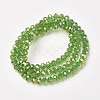 Electroplate Transparent Glass Beads Strands EGLA-A034-T6mm-T01-2