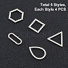 201 Stainless Steel Linking Rings STAS-UN0013-19P-7