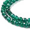Dyed Natural White Jade Round Beads Strands X-G-E311-4mm-04-5