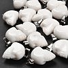 Natural White Jade Pendants G-Z067-02P-11-5