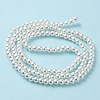 Baking Paint Pearlized Glass Pearl Round Bead Strands X-HY-Q003-6mm-01-3