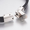 Men's Leather Cord Multi-strand Bracelets BJEW-P198-12-4
