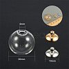 Round Handmade Blown Glass Globe Ball Bottles BLOW-PH0001-08-2