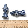 Natural Blue Spot Jasper Carved Healing Cat with Witch Hat Figurines DJEW-D012-07D-3