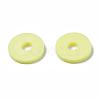 Flat Round Handmade Polymer Clay Beads CLAY-R067-10mm-23-2