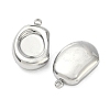 304 Stainless Steel Pendant Cabochon Settings STAS-C167-07A-P-2