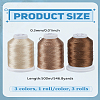 3 Rolls 3 Colors Nylon Thread NWIR-LP0001-05C-2