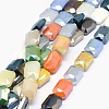 Electroplate Glass Beads Strands EGLA-J108-13x18mm-M01-1