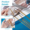 6Pcs 6 Styles Stainless Steel Punk Tassel Hair Clips Hair Extension Chain Clasps MRMJ-NB0001-18-4