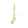 Brass Coreana Chains Tassel Pendants KK-P227-08G-2