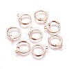 304 Stainless Steel Leverback Earring Findings STAS-E460-02RG-2