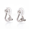 925 Sterling Silver Clip-on Earring Findings STER-T008-155P-1
