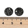304 Stainless Steel Textured Disc Charms STAS-Q336-11B-B-3