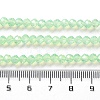 Baking Paint Transparent Glass Beads Strands X-DGLA-A034-J4MM-D02-4