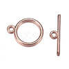 Tibetan Style Toggle Clasps TIBE-A12208-RG-NR-3