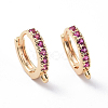 Brass Hoop Earring Findings X-KK-S345-064-2