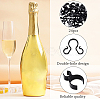 24Pcs 4 Styles Plastic Champagne Bottle Single Holder AJEW-GF0002-01-3