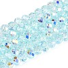 Transparent Glass Beads Strands EGLA-N016-4mm-M-4