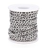 Tarnish Resistant 304 Stainless Steel Figaro Chain CHS-M003-12P-B-4