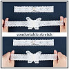 Polyester Lace Elastic Bridal Garters DIY-WH0308-148B-3