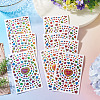 Heart Plastic Stickers DIY-TADJ0002-006C-5