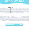10M Double Layer Polyester Flower Elastic Lace Trim OCOR-DC0001-21A-2
