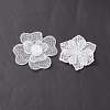 Polyester Lace Embroidery Sewing Ornament Accessories DIY-XCP0001-91-2