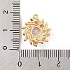 Brass Pave Clear Cubic Zirconia Connector Charms KK-S389-40G-3