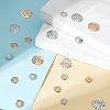 400Pcs 4 styles Iron Finger Ring/Brooch Sieve Findings IFIN-GA0001-49-4