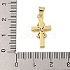 Rack Plating Brass Micro Pave Cubic Zirconia Pendants KK-C074-57G-03-3