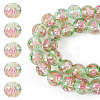 1 Strand Handmade Glod Sand Lampwork Beads Strands LAMP-TA0002-09F-1