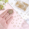 300Pcs 7 Styles Rack Plating Brass Open Jump Rings KK-BBC0027-30G-3