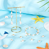36Pcs 3 Styles Grade AA Natural Cultured Freshwater Pearl Connector Charms with Golden Tone Alloy Slices FIND-BC0004-55-5
