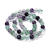 Natural Green Fluorite Beads Strands G-F433-8mm-2
