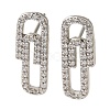 Rack Plating Brass Stud Earrings EJEW-C102-31P-1
