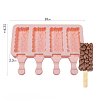 Food Grade DIY Rectangle Ice-cream Silicone Molds DIY-D062-03C-6