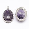 Natural Amethyst Pendants X-G-D851-42-2