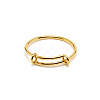 304 Stainless Steel Wire Wrap Expandable Adjustable Ring for Women LS-RJEW-WH0007-01A-G-1